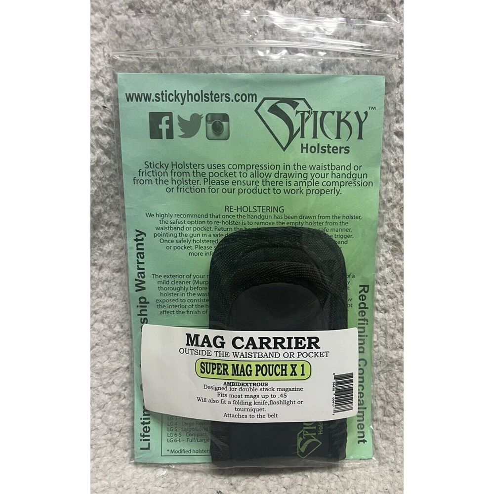 Sticky Holsters Super Ammunition Magazine Single Pouch - Brand New in Package